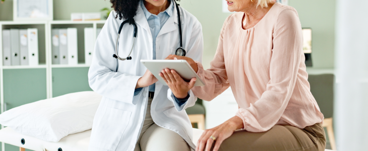 Doctor speaking with patient about a misdiagnosis in Washington, D.C.