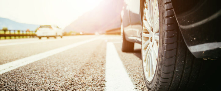 car on road